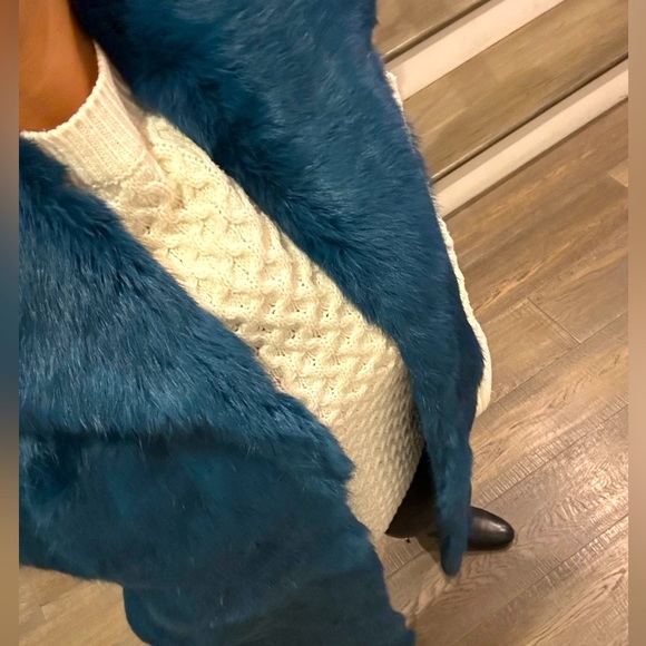 Real rabbit fur long vest - Picture 6 of 6